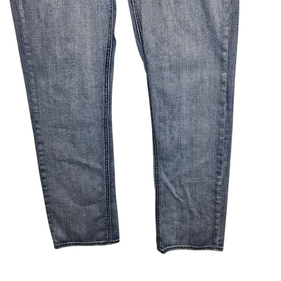 Buffalo Men's 34 Relaxed Fit Distressed Blue Denim Jeans Flap Pockets